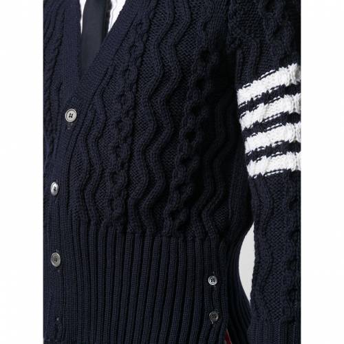 トム ブラウン Thom Browne ケーブルニット カーディガン メンズ Thom Browne 4bar Rvcconst Com