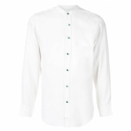 Lisa Von Tang バンドカラー シャツ メンズ Lisa Von Tang Bouncesociety Com