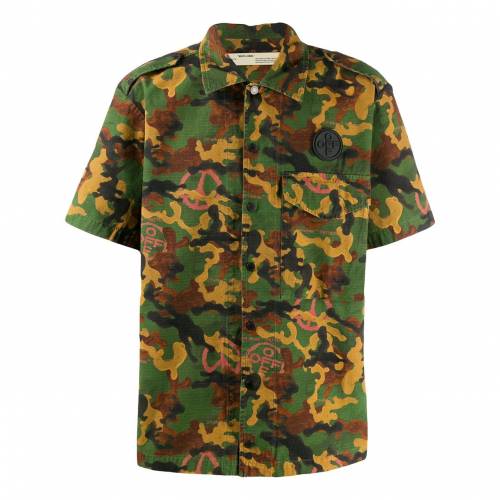 オフホワイト Off White オフホワイト 迷彩 Yシャツ メンズ Offwhite Newbyresnursery Com