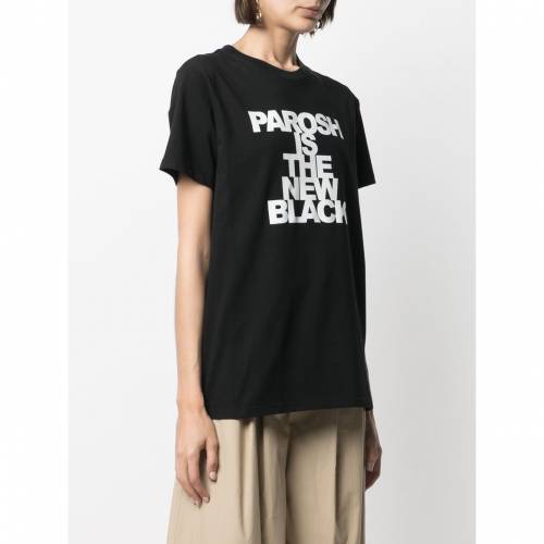 P A R O S H P A R O S H コットン Tシャツ レディース Coblack Rvcconst Com