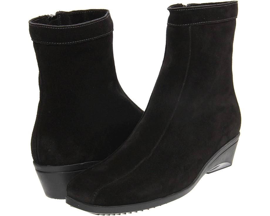ロサンゼルス 黒色 ブラック スエード スウェード レディース 【 LA CANADIENNE ELIZABETH / BLACK SUEDE 】 ブーツ｜スニケス