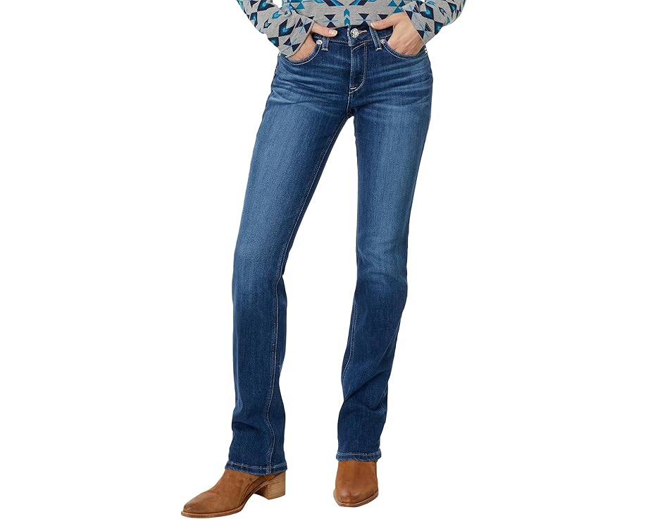 アリアット レアル ライズ ジーンズ レディース 【 ARIAT REAL PERFECT RISE ABBY STRAIGHT LEG JEANS / MACKENZIE 】 ブーツ|スニケス