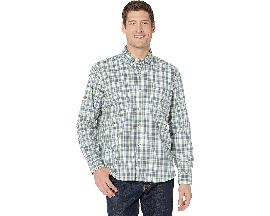 スリーブ L.L.BEAN 長袖 メンズ 【 COMFORT STRETCH CHAMBRAY SHIRT LONG SLEEVE TRADITIONAL FIT PLAID / 】 メンズファッション トップス Tシャツ カットソー|スニケス