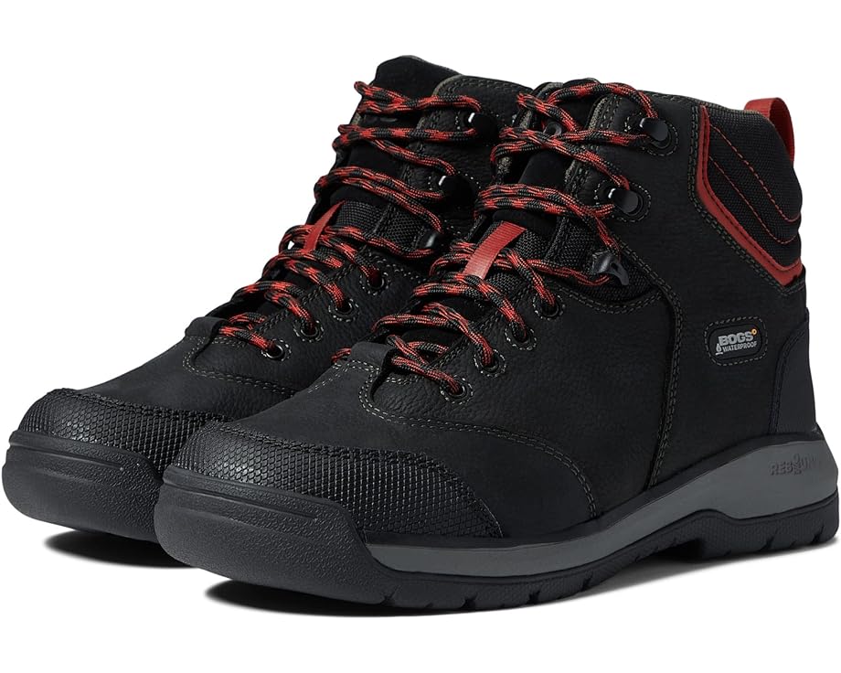ボグス 黒色 ブラック 6" メンズ 【 BOGS BEDROCK II WP SOFT TOE / BLACK MULTI 】 ブーツ｜スニケス