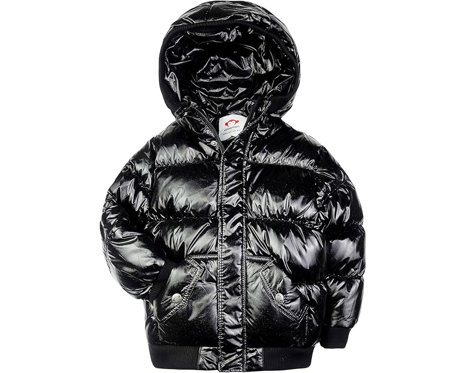 アパマン ダウン 黒色 ブラック ジュニア キッズ 【 APPAMAN KIDS DOWN INSULATED PUFFY COAT / BLACK GLITTER 】 ベビー マタニティ コート ジャケット