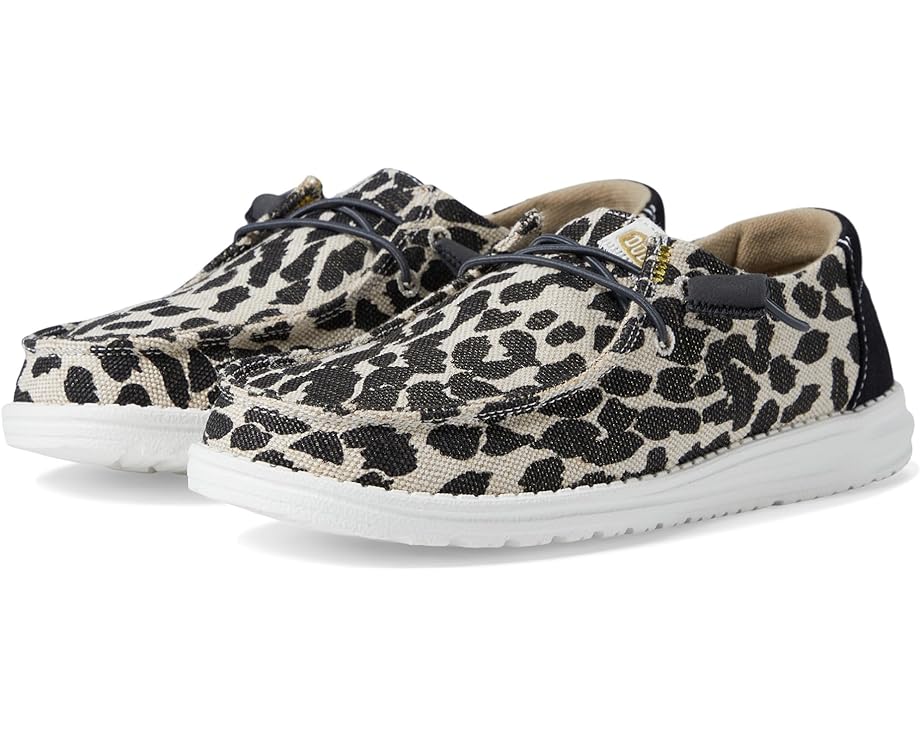 ヘイデュード ヒョウ柄 レオパード レディース 【 HEY DUDE WENDY LEOPARD SPARKLE / TAN 】