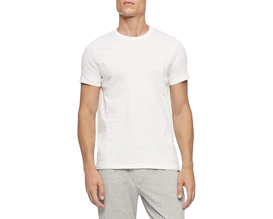 カルバンクライン アンダーウェア アンダーウェア 下着 クルー 5個入 白色 ホワイト メンズ 【 CALVIN KLEIN UNDERWEAR COTTON CLASSICS CREW NECK 5-PACK / WHITE 】 メンズファッション トップス Tシャツ カッ