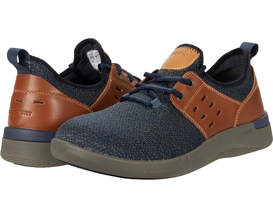 ロックポートワークス 青色 ブルー スニーカー メンズ 【 ROCKPORT WORKS TRUFLEX WORK COMP TOE SD / BLUE TAN 】