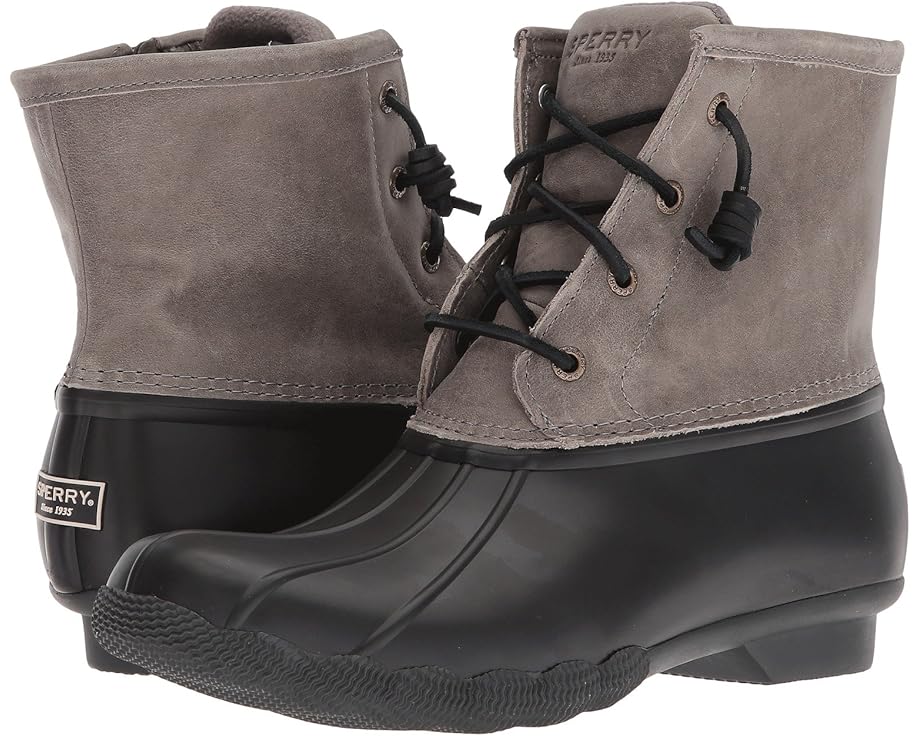 スペリー コア 黒色 ブラック 灰色 グレー レディース 【 SPERRY SALTWATER CORE / BLACK GREY 】 ブーツ｜スニケス