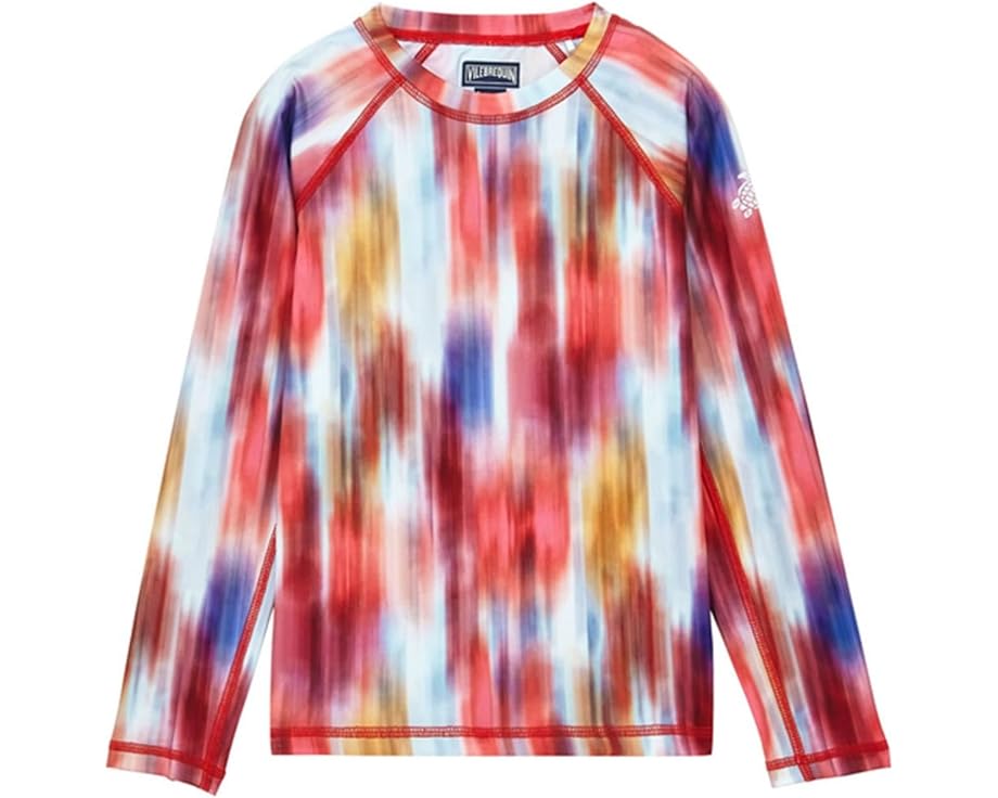 お坊っちゃん キッズ 【 VILEBREQUIN KIDS IKAT GLAW RASHGUARD / MULTICOLORE 】 もの言う花 マタニティ 水泳着
