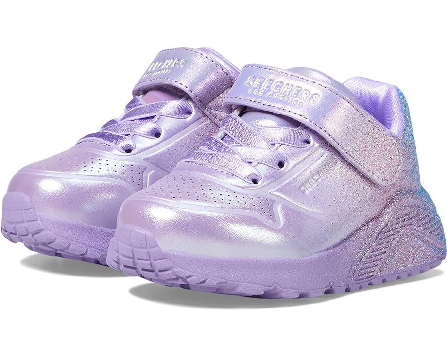 スケッチャーズ ライト ジュニア キッズ 【 SKECHERS KIDS UNO LITE - METALLIC SPARKLE 310394N / LAVENDAR 】 ベビー マタニティ スニーカー 19,300円
