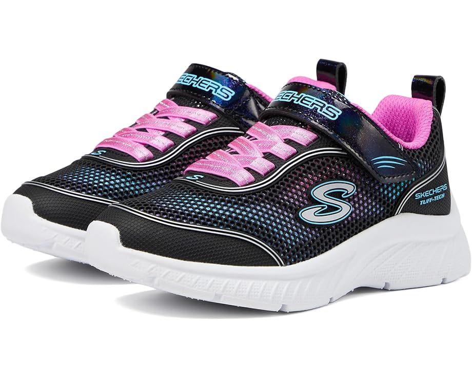 スケッチャーズ 黒色 ブラック ジュニア キッズ 【 SKECHERS KIDS MICROSPEC PLUS / BLACK MULTI 】 ベビー マタニティ スニーカー