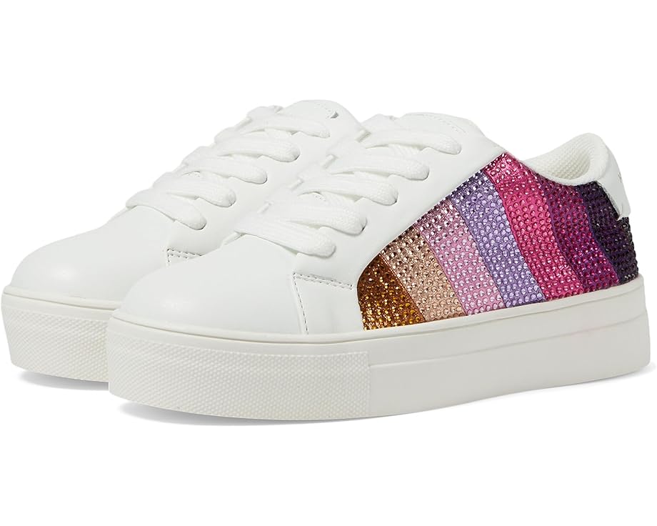 ストライプ ピンク ジュニア キッズ 【 KURT GEIGER LONDON KIDS MINI LANEY CRYSTAL STRIPE / GRADIENT PINK 】 ベビー マタニティ スニーカー