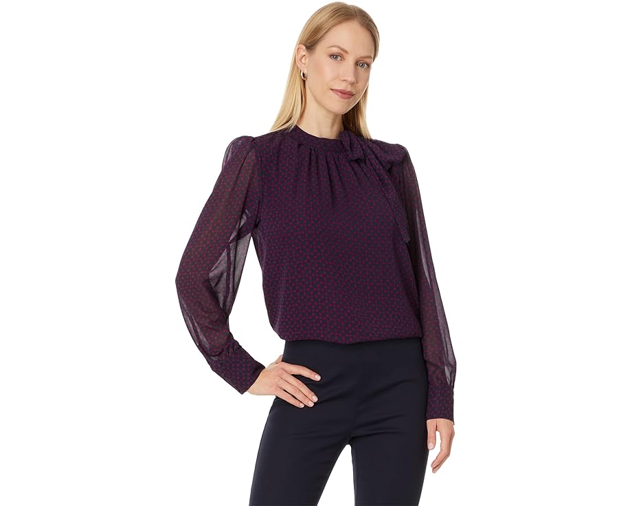 スリーブ ネクタイ 長袖 レディース 【 CECE LONG SLEEVE TOP W/ NECK TIE / PICKLED BEET 】 レディースファッション トップス Tシャツ カットソー