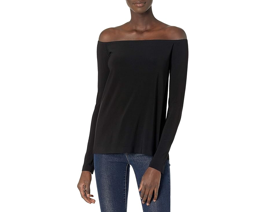 スリーブ 長袖 レディース 【 NORMA KAMALI LONG SLEEVE OFF SHOULDER TOP / 】 レディースファッション トップス Tシャツ カットソー