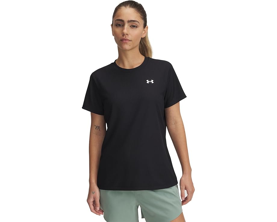 テック スリーブ クルー アンダーアーマー 半袖 レディース 【 UNDER ARMOUR TECH RIBBED SHORT SLEEVE CREW NECK / 】 レディースファッション トップス Tシャツ カットソー｜スニケス 10,296円