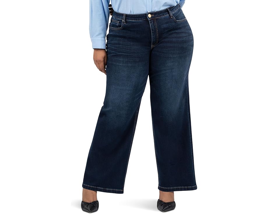カットフロムザクロス ジーンズ フォーティテュード レディース 【 KUT FROM THE KLOTH PLUS JEANS HIGH-RISE WIDE LEG CLEAN HEM IN FORTITUDE / 】 ブーツ｜スニケス