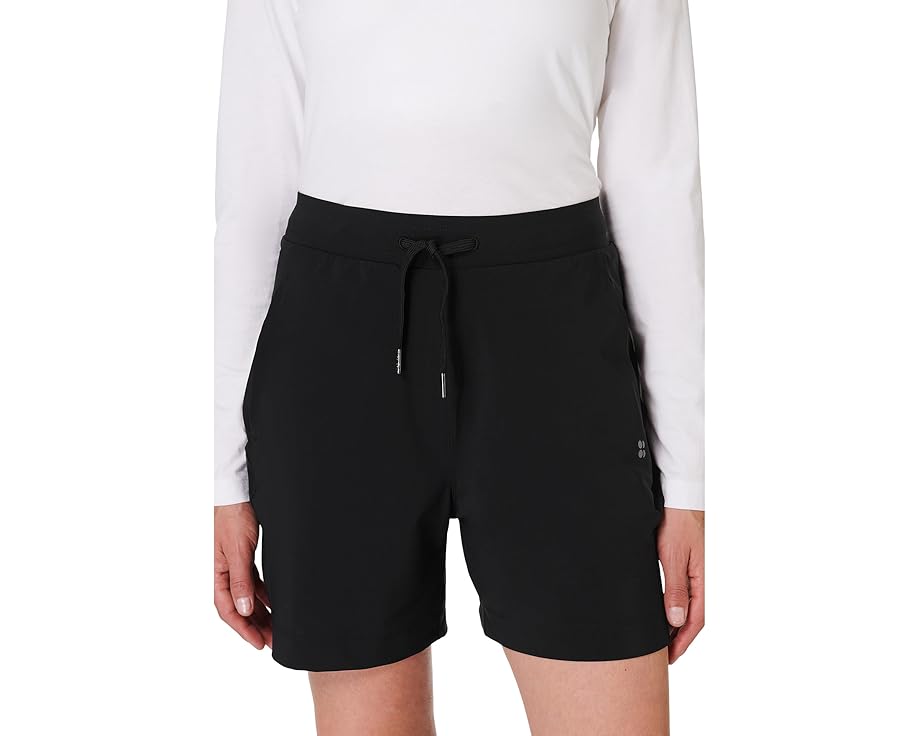 スウェティベティー 黒色 ブラック 5.5" レディース 【 SWEATY BETTY EXPLORER SHORT / BLACK 】 ブーツ｜スニケス