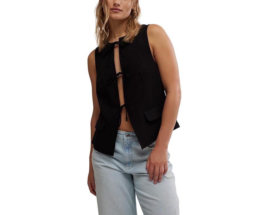 フリーピープル フリー スーツ ベスト 黒色 ブラック レディース 【 FREE PEOPLE CELIA SUIT VEST / BLACK 】|スニケス
