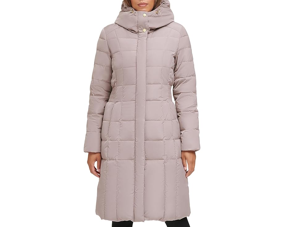 コールハーン ダウン レディース 【 COLE HAAN TAFFETA DOWN COAT WITH BIB / CASHEW 】|スニケス
