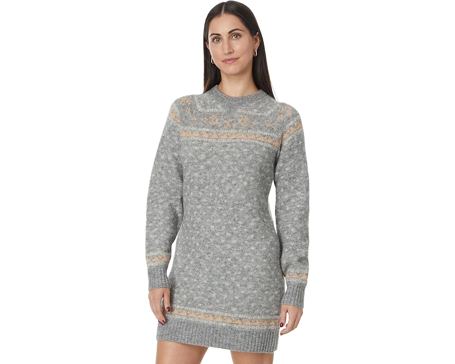 トードアンドコー クルー トレーナー ドレス ヘザー 灰色 グレー TOAD&CO スウェットトレーナーER レディース 【 TODDY CREW SWEATER DRESS / HEATHER GREY FAIR ISLE 】 レディースファッション