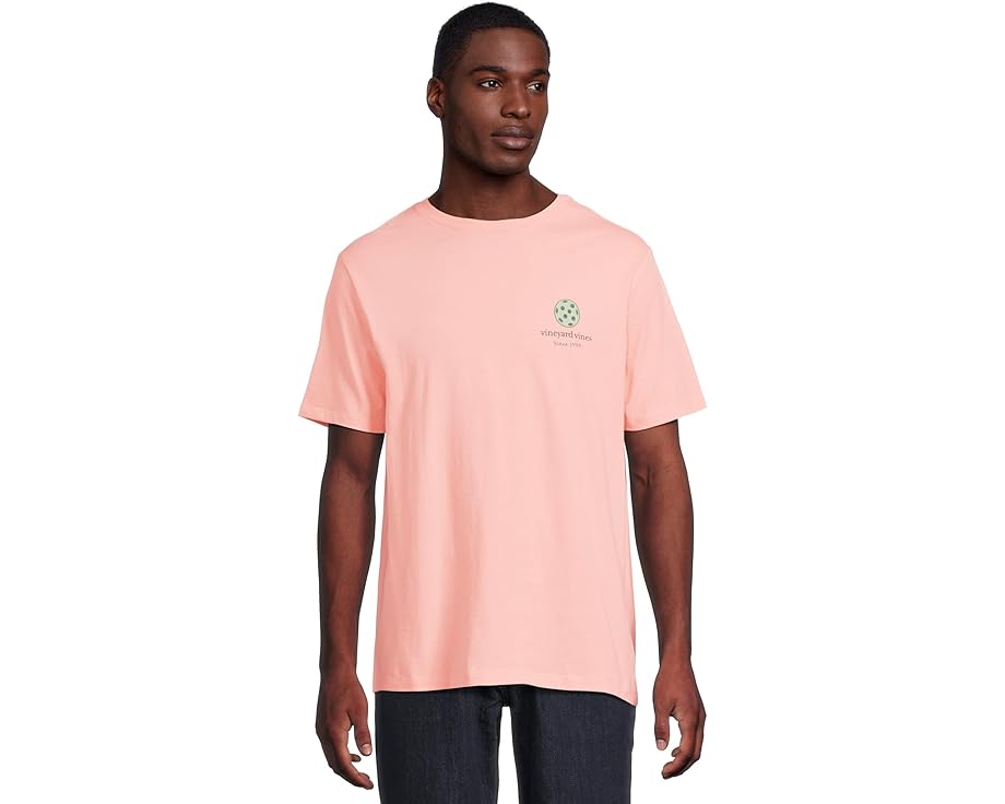 ヴィニヤードヴァインズ スリーブ Tシャツ クリーム 半袖 メンズ 【 VINEYARD VINES PICKLEBALL SHORT SLEEVE TEE / PEACHES N CREAM 】 メンズファッション トップス カットソー