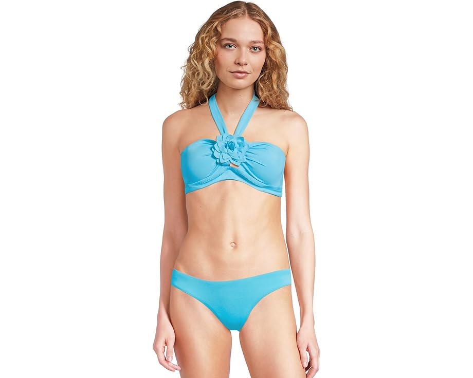 ベッカ プール レディース 【 BECCA GARDEN OF EDEN CONVERTIBLE FLOWER BANDEAU / POOL 】 レディースファッション 水着