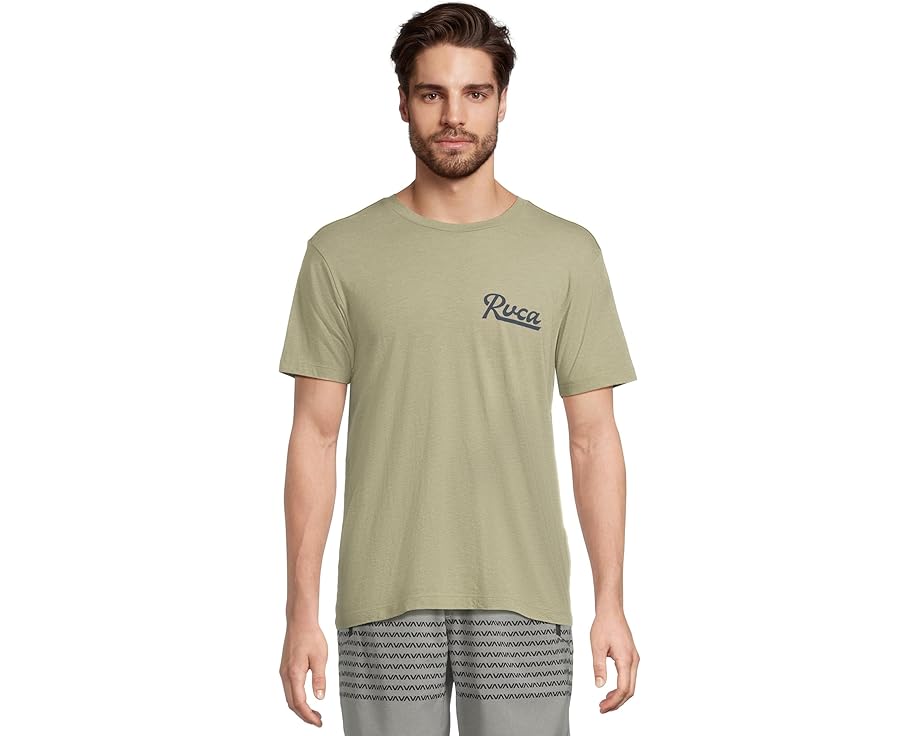 ルーカ スクリプト スリーブ レンジャー 緑 グリーン 半袖 メンズ 【 RVCA SCRIPT SEALED SHORT SLEEVE / RANGER GREEN 】 メンズファッション トップス Tシャツ カットソー 12,136円