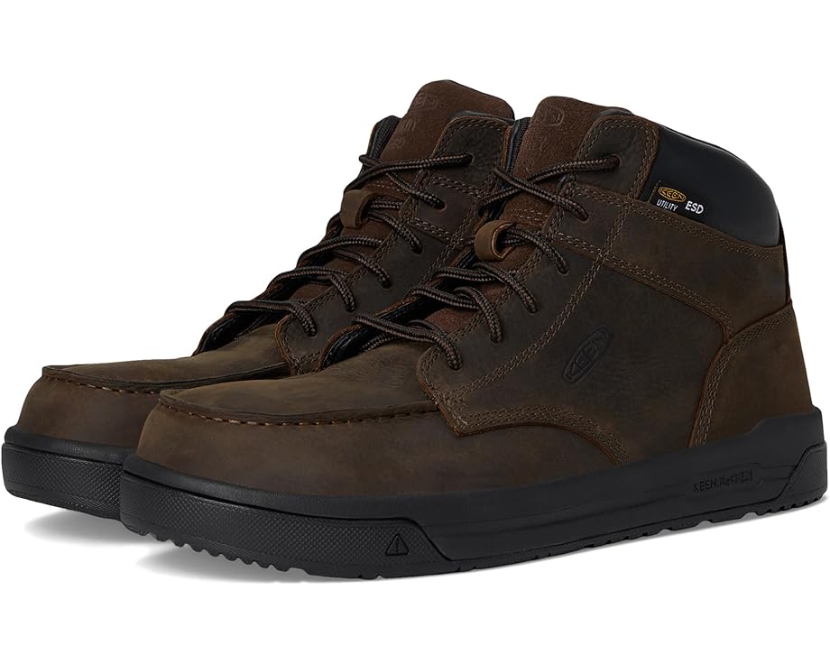 キーン ユーティリティ ブーツ カスケード 茶色 ブラウン 黒色 ブラック メンズ 【 KEEN UTILITY GIBSON ESD BOOT / CASCADE BROWN BLACK 】｜スニケス 28,990円