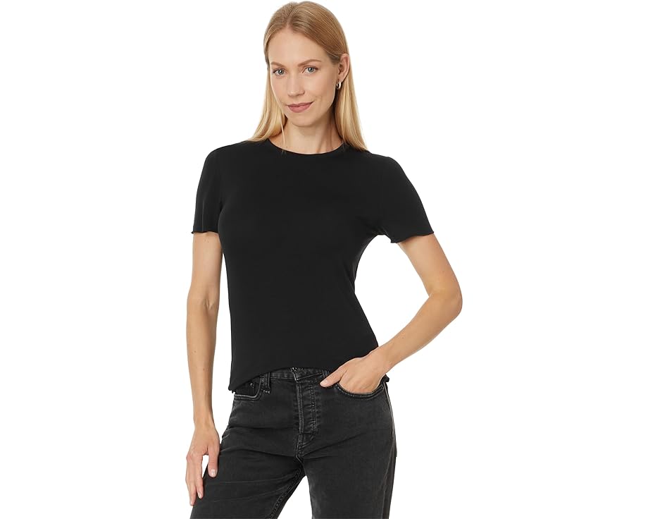 スプレンディッド スリーブ 黒色 ブラック レディース 【 SPLENDID BAM BOO QUARTER SLEEVE / BLACK 】 レディースファッション トップス Tシャツ カットソー