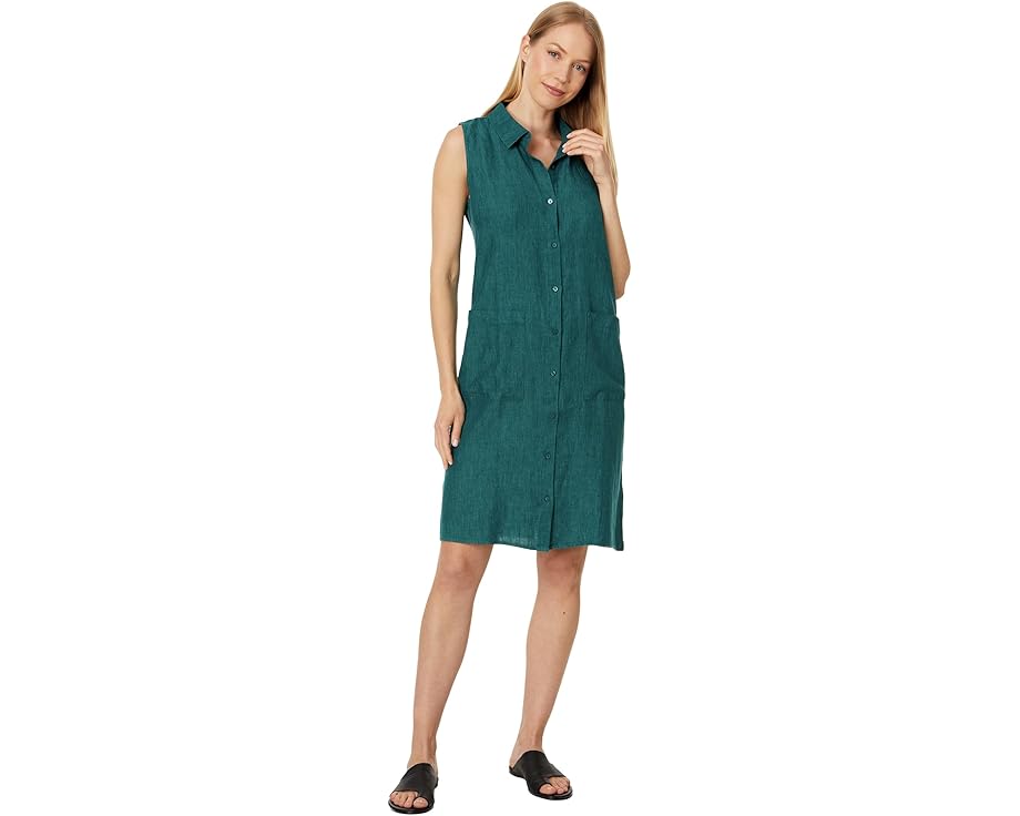 アイリーンフィッシャー クラシック ドレス レディース 【 EILEEN FISHER PLUS SIZE CLASSIC COLLAR DRESS / 】 レディースファッション|スニケス