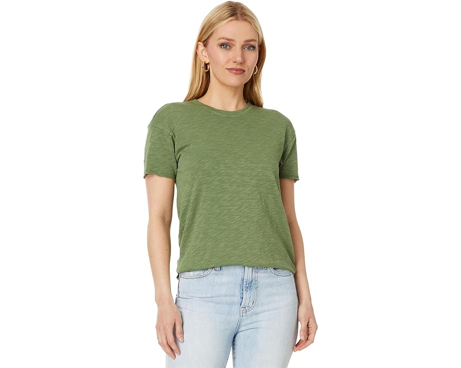 モッドオードック スリーブ クルー Tシャツ 半袖 レディース 【 MOD-O-DOC SHORT SLEEVE STEP HEM CREW NECK TEE / ISLAND PALMS 】 レディースファッション トップス カットソー