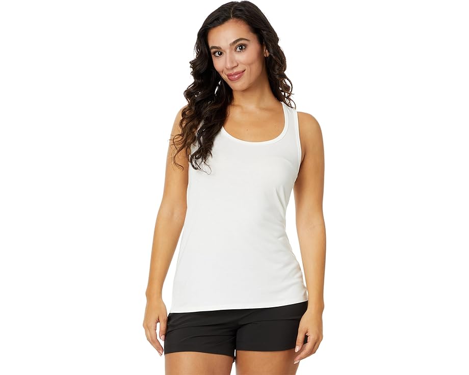 フリー タンクトップ 白色 ホワイト レディース 【 FREE FLY BAMBOO MOTION RACERBACK TANK / BRIGHT WHITE 】 レディースファッション トップス Tシャツ カットソー