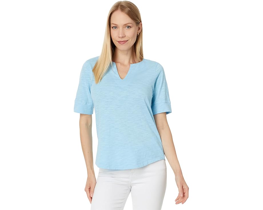 モッドオードック ハーフ スリーブ Tシャツ レディース 【 MOD-O-DOC HALF SLEEVE SPLIT NECK RELAXED TEE / 】 レディースファッション トップス カットソー