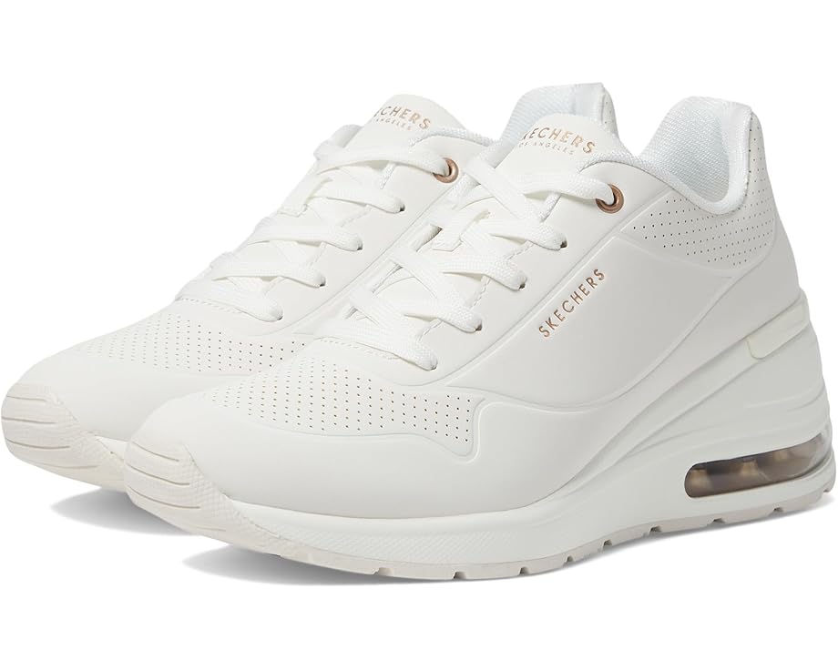 スケッチャーズ 白いこと 白いこと スニーカー レディース 【 SKECHERS MILLION AIR-ELIVAED AIR / WHITE 】