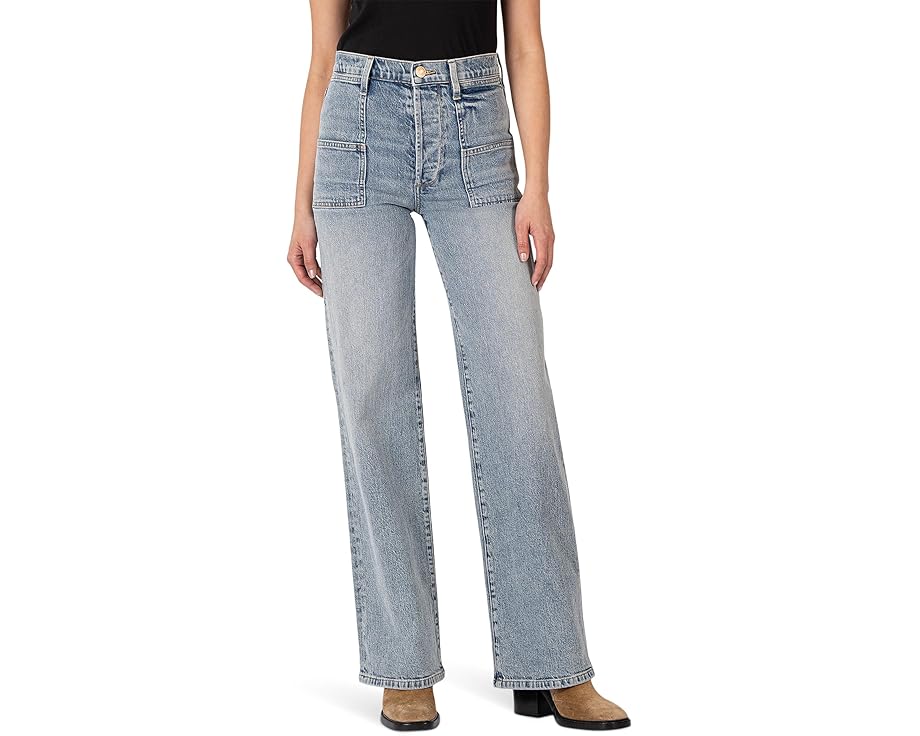 カットフロムザクロス レディース 【 KUT FROM THE KLOTH SIENNA HIGH-RISE WIDE FRONT PATCH POCKETS-BASIC BACK IN MUST / 】 ブーツ｜スニケス