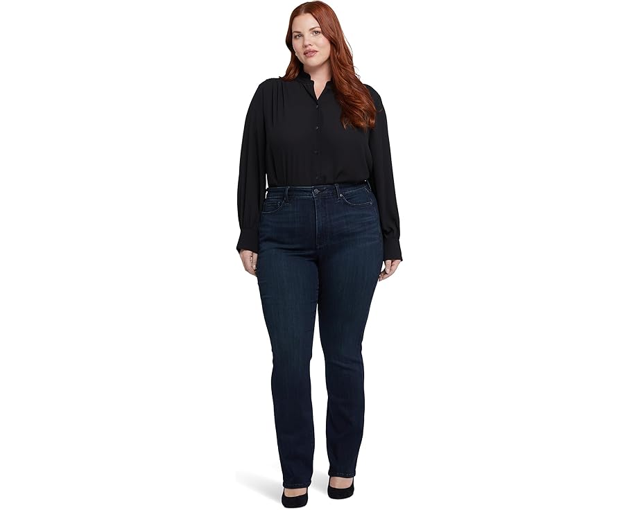 エヌワイディージェイ ハイ ライズ スリム 青色 ブルー レディース 【 NYDJ PLUS SIZE HIGH RISE BILLIE SLIM BOOTCUT IN OBSIDIAN BLUE / OBSIDIAN BLUE 】 ブーツ｜スニケス