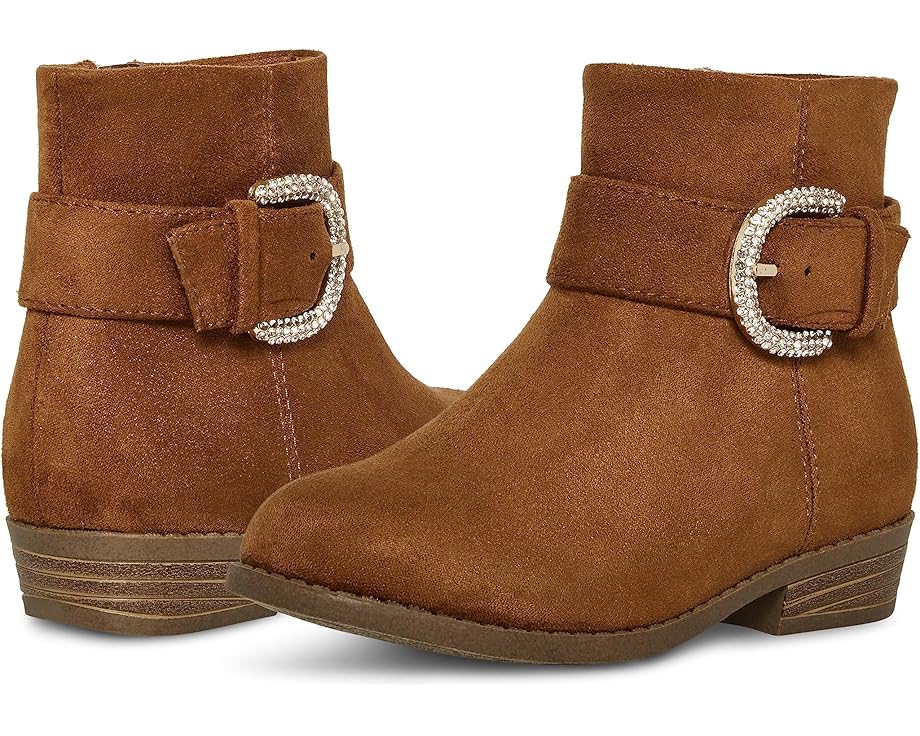 スティーブマデン スティーブマッデン 御坊っちゃん キッズ 【 STEVE MADDEN KIDS BUCKLED / COGNAC 】 もの言う花 マタニティ ブーツ キッズファッション-キッズ・ベビー・マタニティ-靴