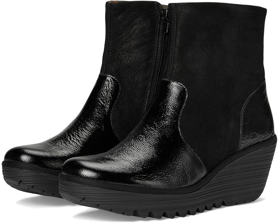 フライロンドン 黒色 ブラック レディース 【 FLY LONDON YUXI506FLY / BLACK 1 】 ブーツ