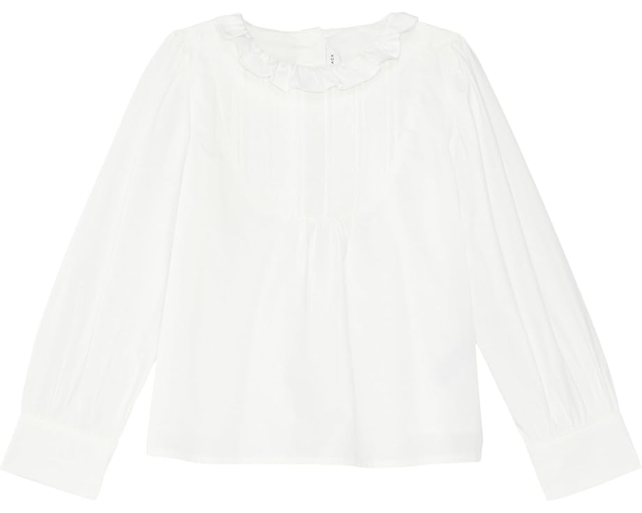 ジャニーアンドジャック 白色 ホワイト ジュニア キッズ 【 JANIE AND JACK WHITE BLOUSE / 】 ベビー マタニティ トップス Tシャツ カットソー