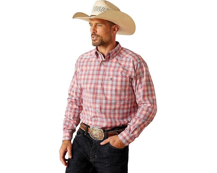 アリアット プロ シリーズ クラシック メンズ 【 ARIAT PRO SERIES DARVEY CLASSIC FIT SHIRT / HIBISCUS 】 メンズファッション トップス Tシャツ カットソー｜スニケス
