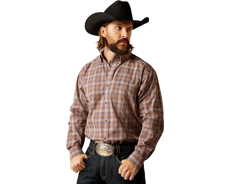 アリアット プロ シリーズ クラシック 青色 ブルー メンズ 【 ARIAT PRO SERIES TERRY CLASSIC FIT SHIRT / DARK BLUE 】 メンズファッション トップス Tシャツ カットソー