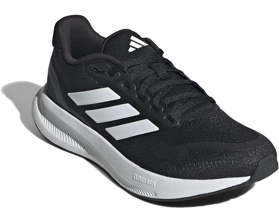 アディダス ランニング アディダス ラン スニーカー 運動靴 黒色 ブラック 白色 ホワイト スニーカー レディース 【 ADIDAS RUNNING RUN 5 WIDE RUNNING SHOES / BLACK WHITE BLACK 】 16,543円