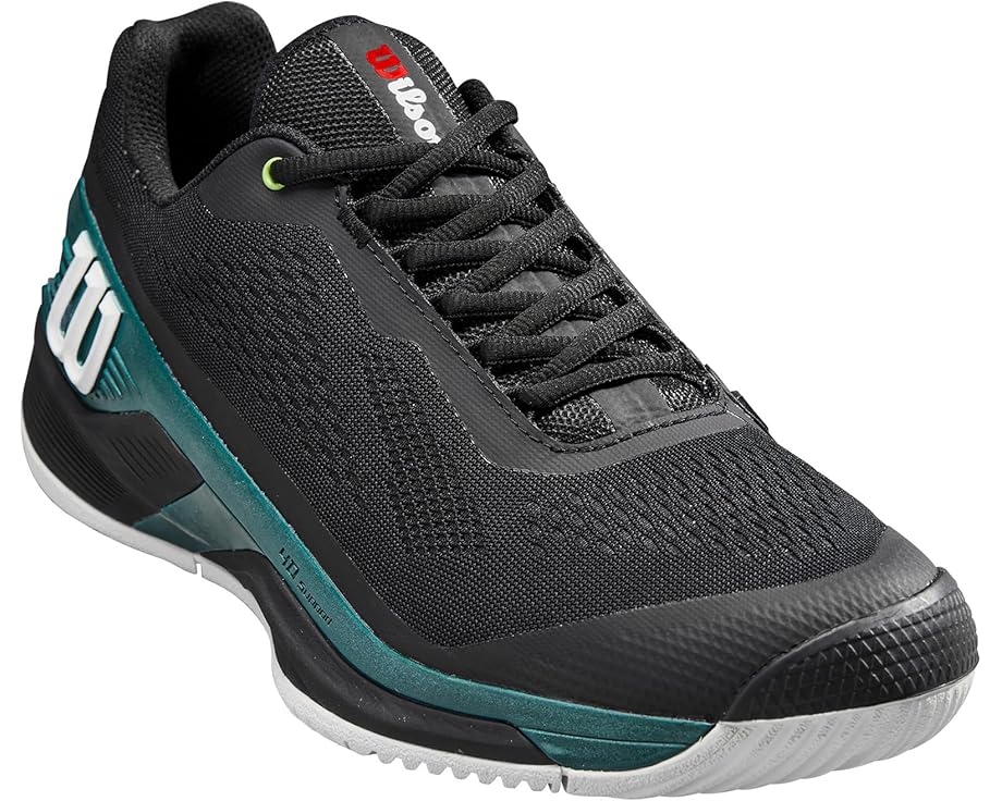 ウィルソン ラッシュ プロ 黒色 ブラック ディープ 4.0 スニーカー レディース 【 WILSON RUSH PRO BLADE / BLACK BLACK DEEP TEAL 】｜スニケス