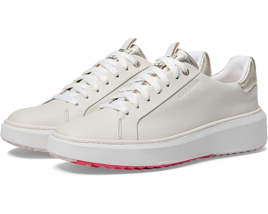 電話を掛けるハーン ゴルフ しろがね色 しろがね色 スニーカー レディース 【 COLE HAAN GRANDPRO TOPSPIN GOLF / SILVER BIRCH CARINARIA OPTIC 】