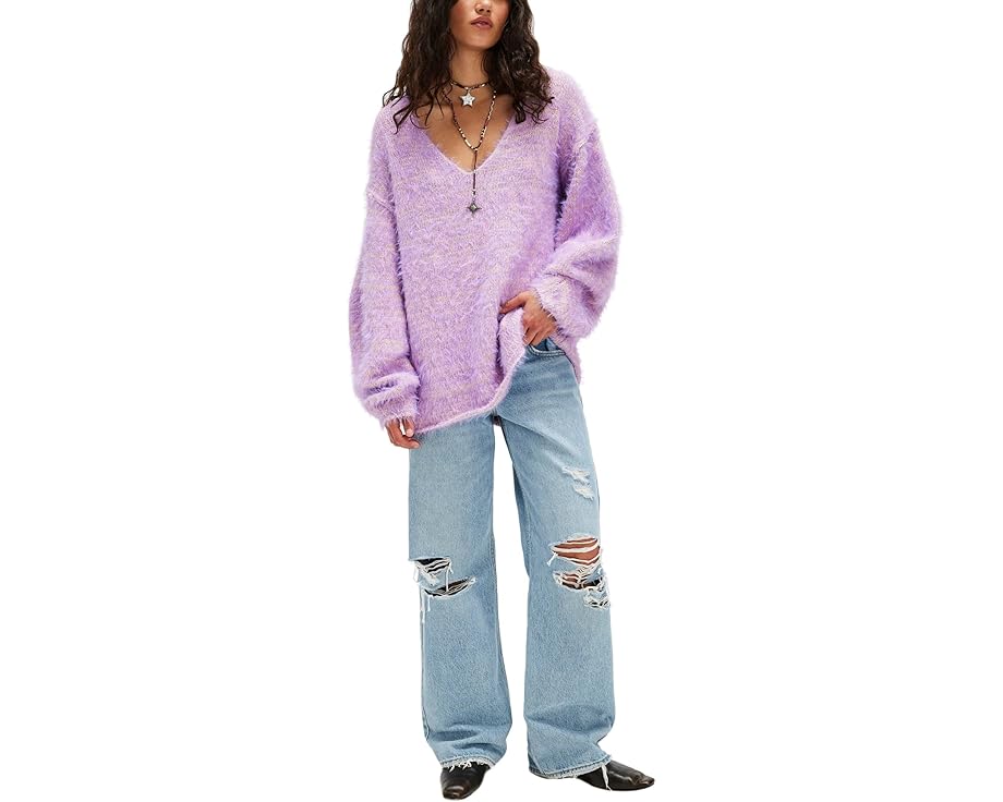 フリーピープル フリー レディース 【 FREE PEOPLE SPARROW PULLOVER / LAVENDER LATTE COMBO 】 レディースファッション トップス ニット セーター