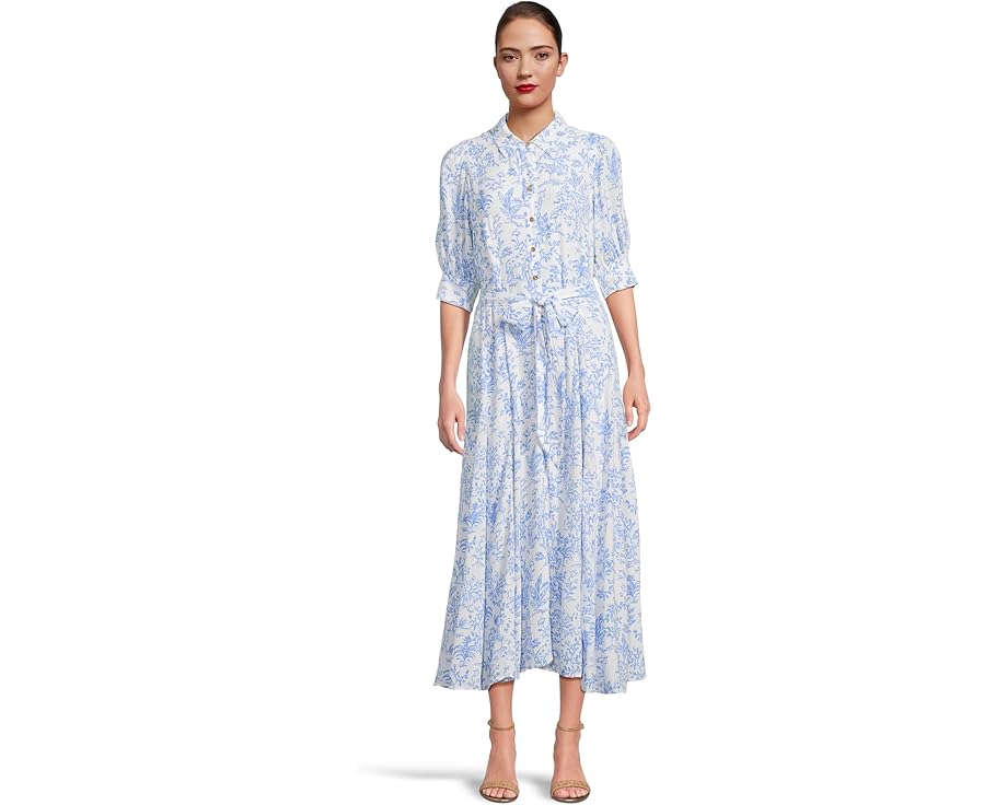リリーピュリッツァー 白色 ホワイト レディース 【 LILLY PULITZER LARKYN MIDI SHIRTDRESS / RESORT WHITE TALL TALES 】 レディースファッション ドレス