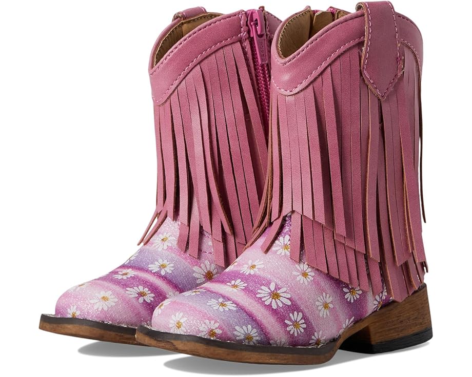 ローパー ピンク ジュニア キッズ 【 ROPER KIDS DOUBLE FRINGE / PINK 】 ベビー マタニティ ブーツ