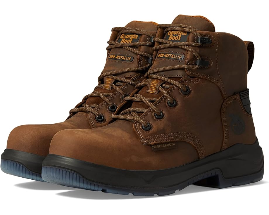 ジョージアブーツ ジョージア ブーツ ウルトラ 茶色 ブラウン 6" メンズ 【 GEORGIA BOOT FLXPOINT ULTRA COMP TOE / BROWN 】|スニケス