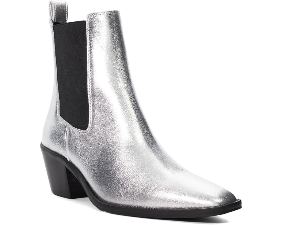 デューンロンドン 銀色 シルバー レザー レディース 【 DUNE LONDON PEXAS / SILVER LEATHER 】 ブーツ|スニケス